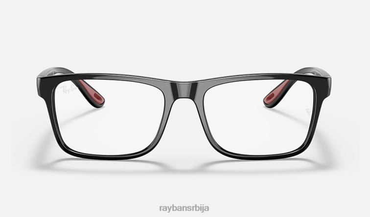 Ray-Ban рб7205м сцудериа феррари колекција P0HP2099 наочаре за сунце углачана црна мушкарци