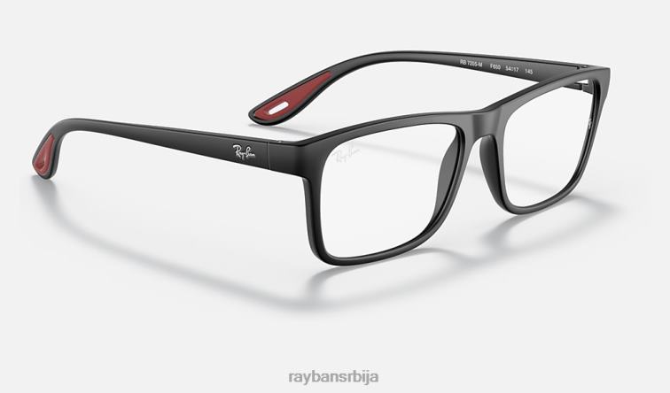 Ray-Ban рб7205м сцудериа феррари колекција P0HP2100 наочаре за сунце мат црна мушкарци