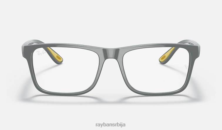 Ray-Ban рб7205м сцудериа феррари колекција P0HP2101 наочаре за сунце углачана сива мушкарци