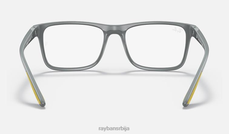 Ray-Ban рб7205м сцудериа феррари колекција P0HP2101 наочаре за сунце углачана сива мушкарци