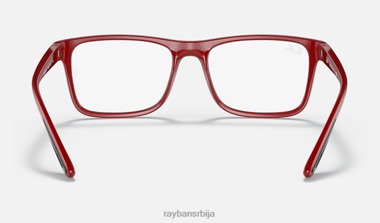 Ray-Ban рб7205м сцудериа феррари колекција P0HP2103 наочаре за сунце углачано црвено мушкарци