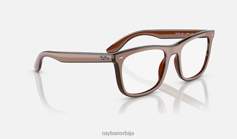 Ray-Ban рб7209 оптицс P0HP1741 наочаре за сунце углачан тамносмеђи мушкарци