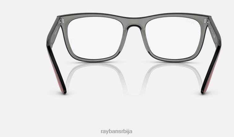 Ray-Ban рб7209 оптицс P0HP1742 наочаре за сунце углачано црвено црно сиво мушкарци