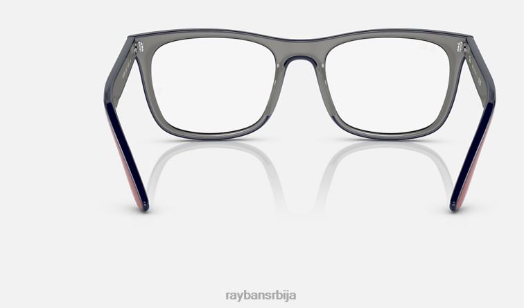 Ray-Ban рб7209 оптицс P0HP1745 наочаре за сунце углачано црвено плаво сиво мушкарци