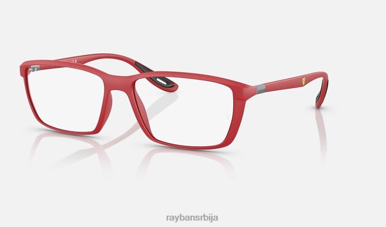 Ray-Ban рб7213м оптика сцудериа феррари колекција P0HP2217 наочаре за сунце мат црвена мушкарци