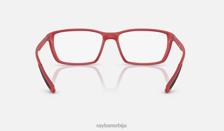 Ray-Ban рб7213м оптика сцудериа феррари колекција P0HP2217 наочаре за сунце мат црвена мушкарци