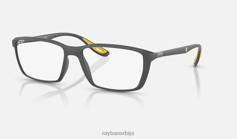 Ray-Ban рб7213м оптика сцудериа феррари колекција P0HP2218 наочаре за сунце мат сива мушкарци