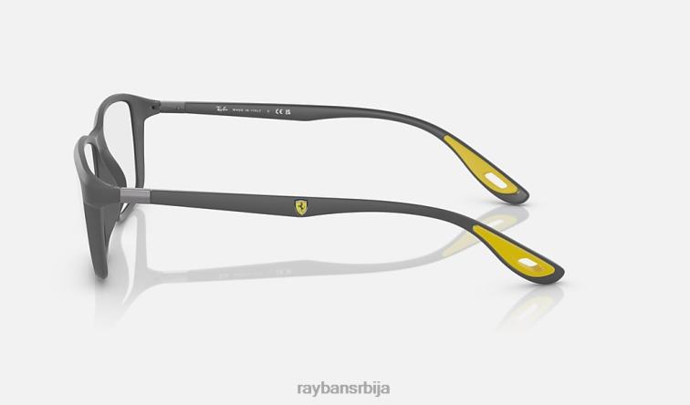Ray-Ban рб7213м оптика сцудериа феррари колекција P0HP2218 наочаре за сунце мат сива мушкарци
