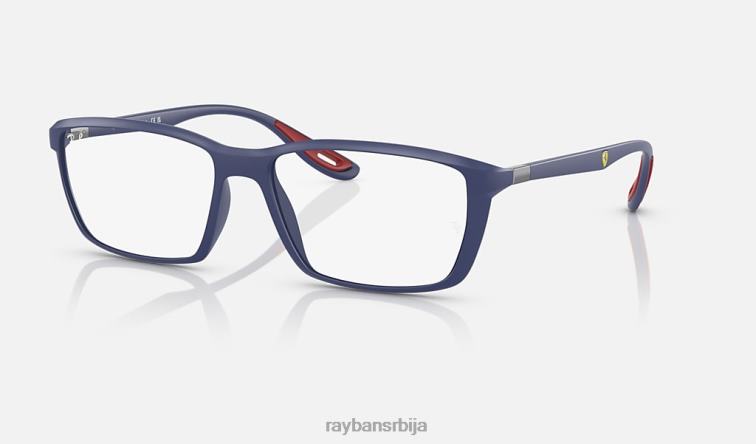 Ray-Ban рб7213м оптика сцудериа феррари колекција P0HP2220 наочаре за сунце мат плава мушкарци