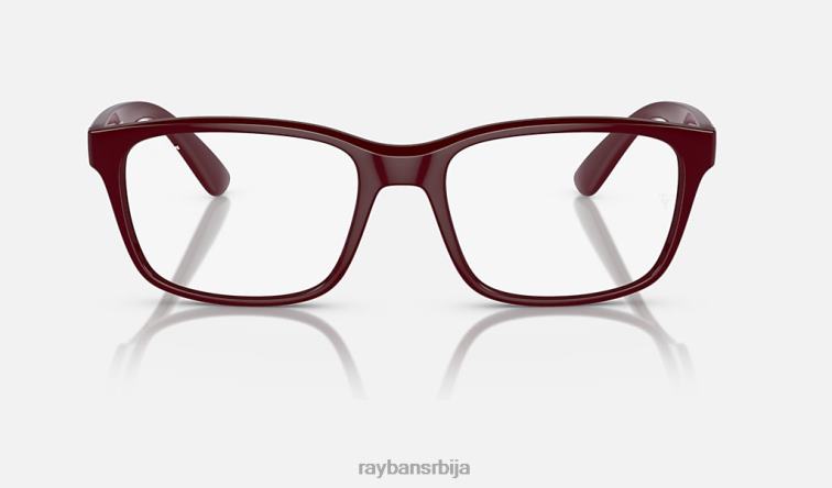 Ray-Ban рб7221м оптика сцудериа феррари колекција P0HP1844 наочаре за сунце углачан тамноцрвен мушкарци