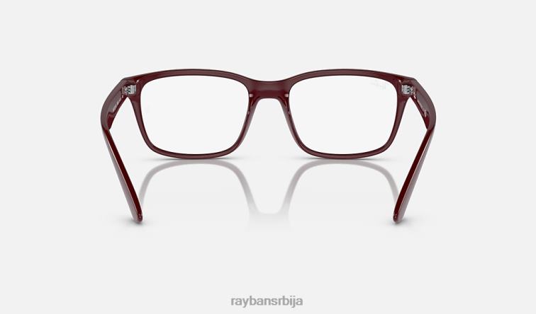 Ray-Ban рб7221м оптика сцудериа феррари колекција P0HP1844 наочаре за сунце углачан тамноцрвен мушкарци