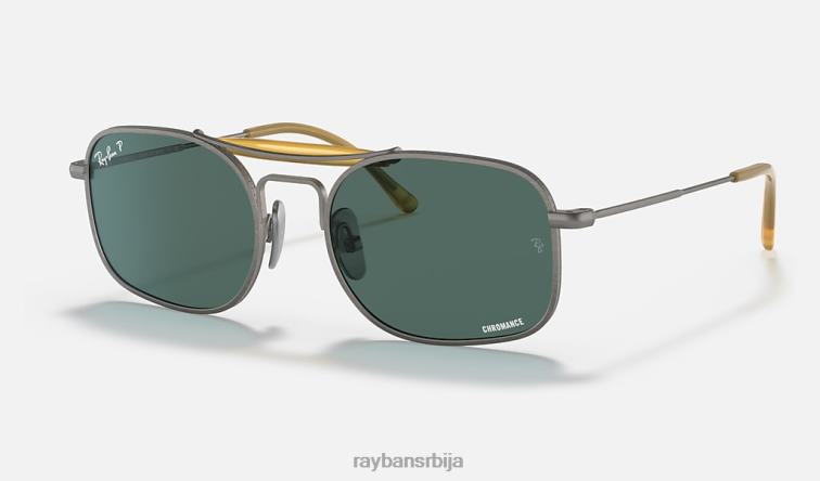 Ray-Ban рб8062 титанијум P0HP1219 наочаре за сунце мат сива/светло плава мушкарци