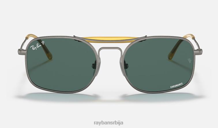 Ray-Ban рб8062 титанијум P0HP1219 наочаре за сунце мат сива/светло плава мушкарци