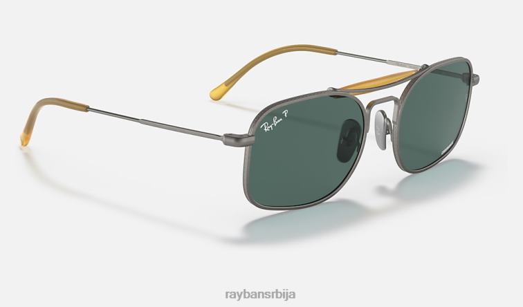 Ray-Ban рб8062 титанијум P0HP1219 наочаре за сунце мат сива/светло плава мушкарци
