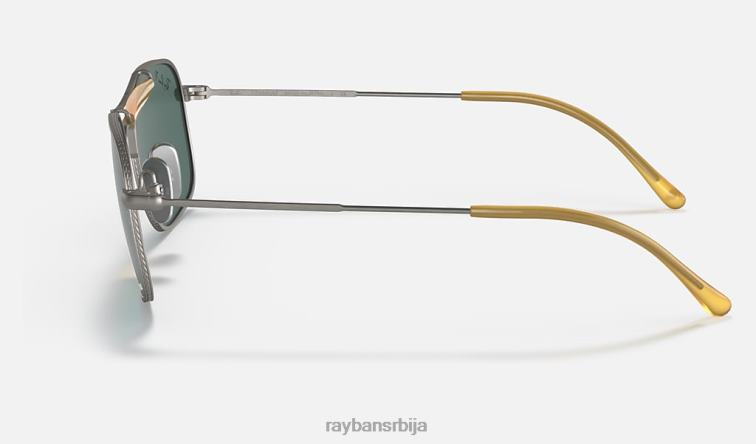 Ray-Ban рб8062 титанијум P0HP1219 наочаре за сунце мат сива/светло плава мушкарци
