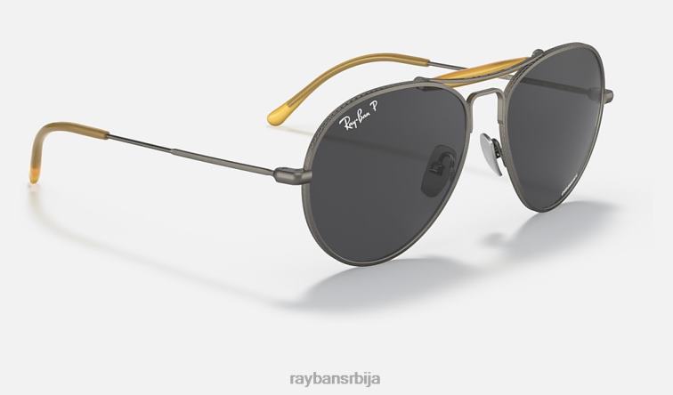 Ray-Ban рб8063 титанијум P0HP1216 наочаре за сунце мат сива/тамно сива мушкарци