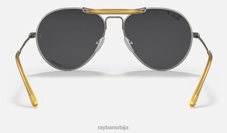 Ray-Ban рб8063 титанијум P0HP1216 наочаре за сунце мат сива/тамно сива мушкарци