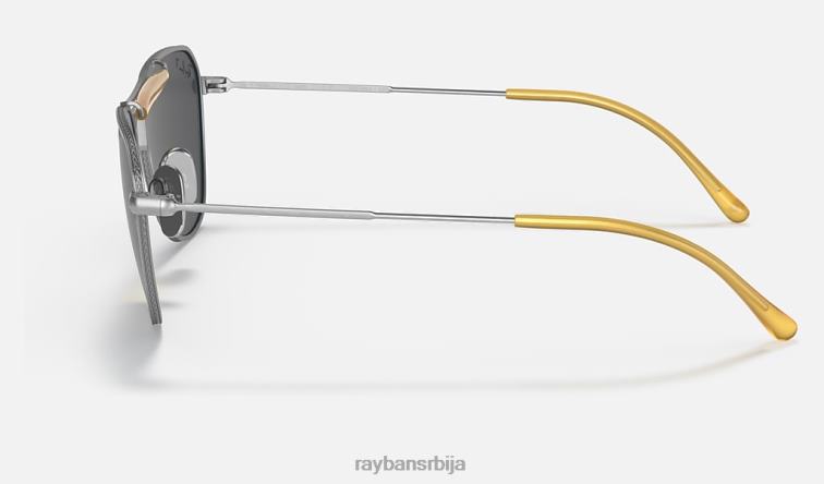 Ray-Ban рб8064 титанијум P0HP1222 наочаре за сунце полирана сребрна/тамно сива мушкарци