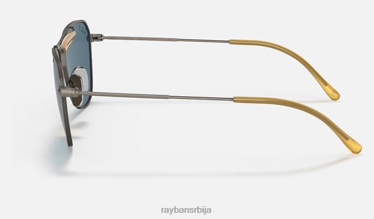 Ray-Ban рб8064 титанијум P0HP1224 наочаре за сунце мат сива/плава мушкарци