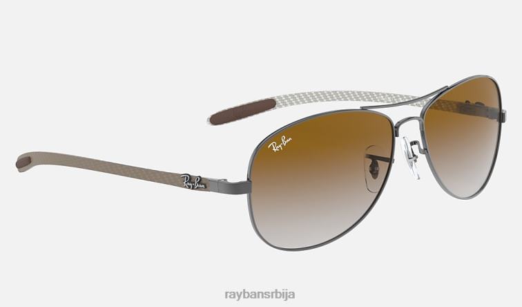 Ray-Ban рб8301 P0HP1011 наочаре за сунце углачан гунметал/светло браон мушкарци