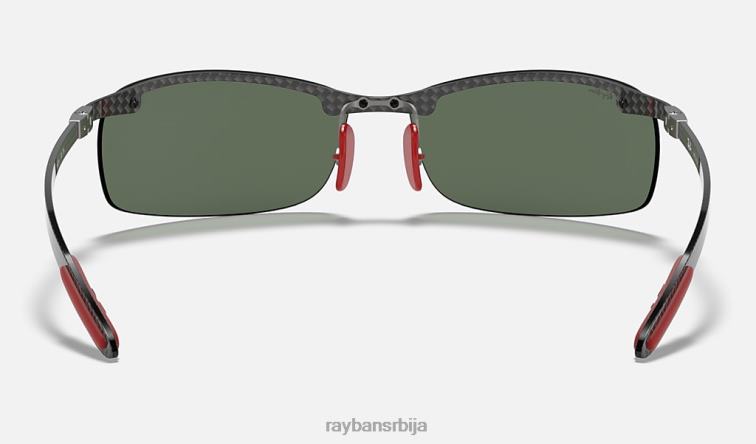 Ray-Ban рб8305м сцудериа феррари колекција P0HP1379 наочаре за сунце полирана црно/зелена мушкарци