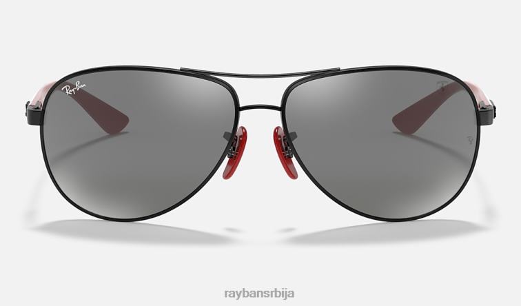 Ray-Ban рб8313м сцудериа феррари колекција P0HP959 наочаре за сунце полирана црно/сива мушкарци