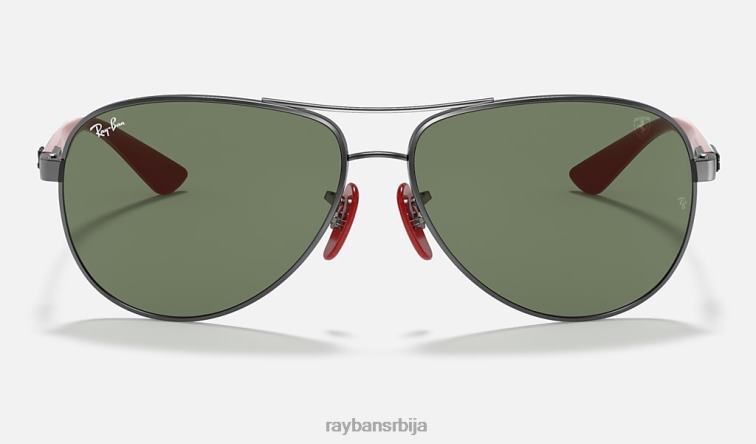Ray-Ban рб8313м сцудериа феррари колекција P0HP961 наочаре за сунце углачан гунметал/зелено мушкарци