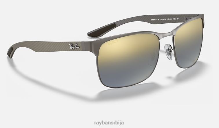 Ray-Ban рб8319цх цхроманце P0HP991 наочаре за сунце углачан гунметал/плаво мушкарци
