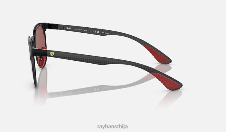 Ray-Ban рб8327м сцудериа феррари колекција P0HP1509 наочаре за сунце мат црна/љубичаста/сребрна мушкарци
