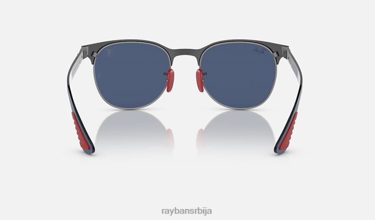 Ray-Ban рб8327м сцудериа феррари колекција P0HP1511 наочаре за сунце углачано плаво на гунметал/плаво мушкарци