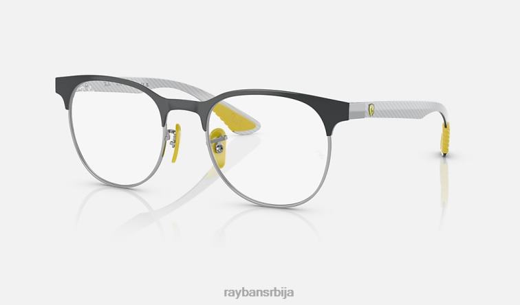 Ray-Ban рб8327м оптика сцудериа феррари колекција P0HP2208 наочаре за сунце углачано сиво на сребру мушкарци