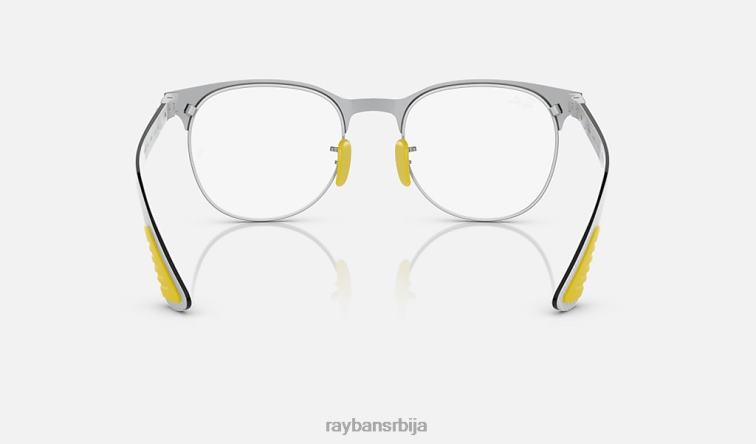 Ray-Ban рб8327м оптика сцудериа феррари колекција P0HP2208 наочаре за сунце углачано сиво на сребру мушкарци