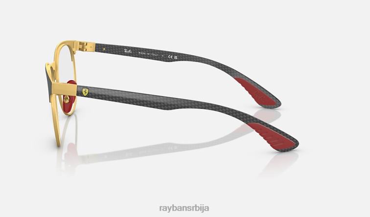 Ray-Ban рб8327м оптика сцудериа феррари колекција P0HP2209 наочаре за сунце углачано црно на злату мушкарци