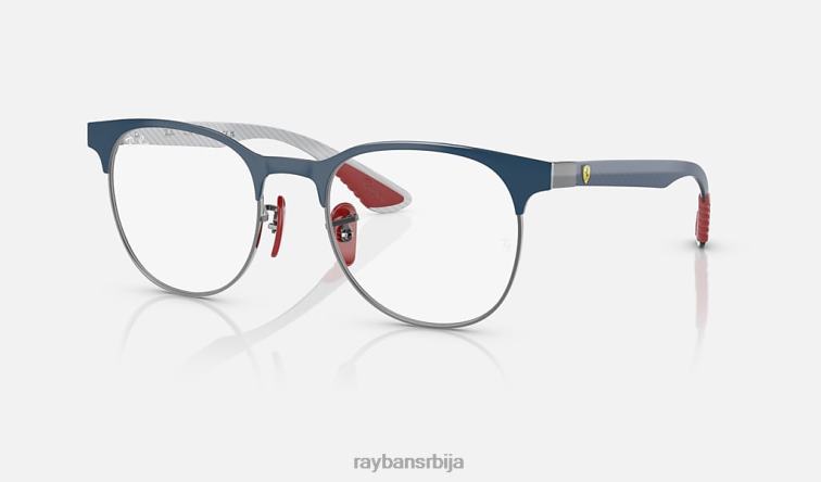 Ray-Ban рб8327м оптика сцудериа феррари колекција P0HP2210 наочаре за сунце углачано плаво на металу мушкарци
