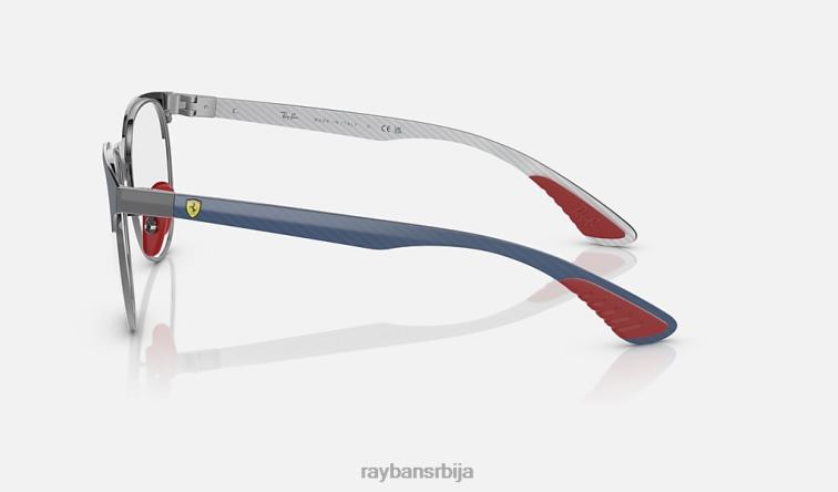Ray-Ban рб8327м оптика сцудериа феррари колекција P0HP2210 наочаре за сунце углачано плаво на металу мушкарци
