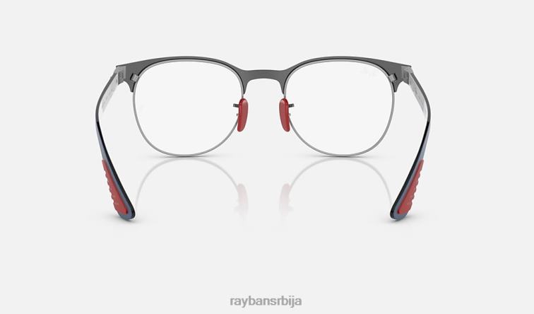 Ray-Ban рб8327м оптика сцудериа феррари колекција P0HP2210 наочаре за сунце углачано плаво на металу мушкарци