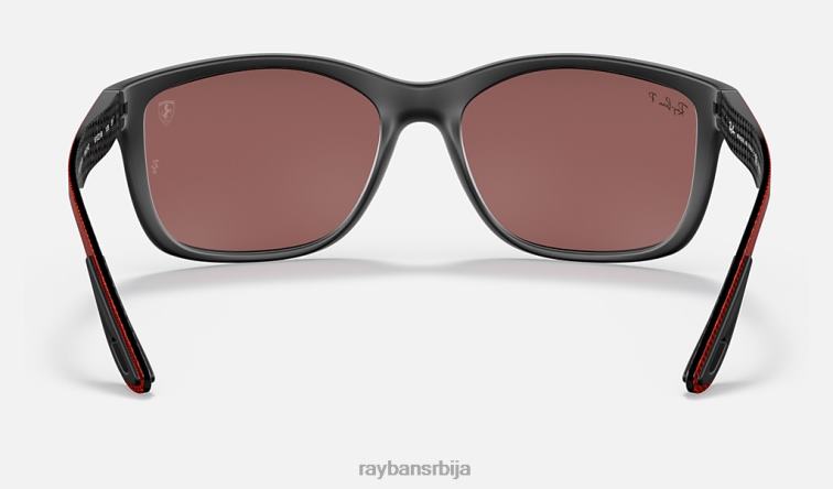 Ray-Ban рб8356м сцудериа феррари колекција P0HP1173 наочаре за сунце мат црна/љубичаста/сребрна мушкарци