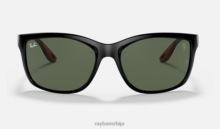 Ray-Ban рб8356м сцудериа феррари колекција P0HP1174 наочаре за сунце полирана црно/зелена мушкарци