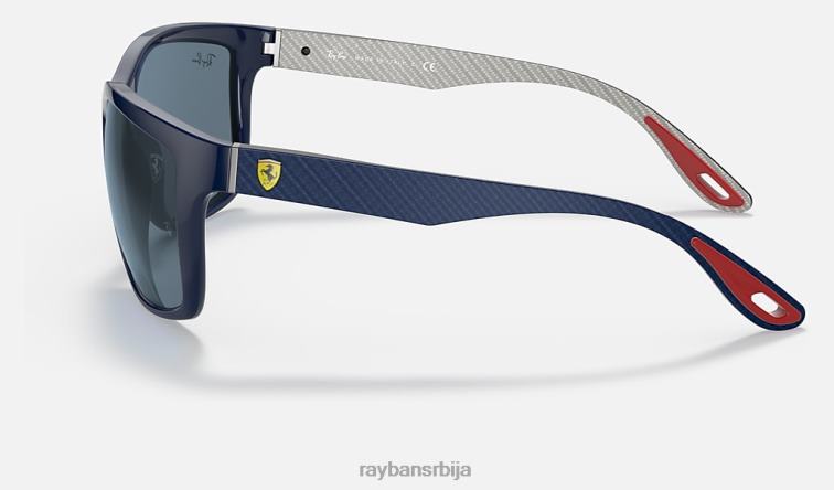 Ray-Ban рб8356м сцудериа феррари колекција P0HP1176 наочаре за сунце полирана плава/тамно плава мушкарци