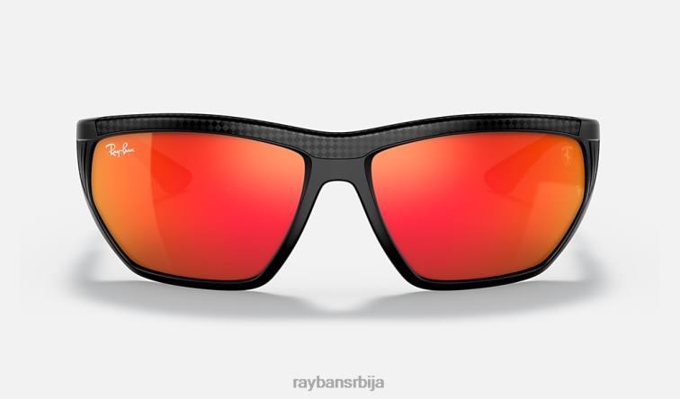 Ray-Ban рб8359м сцудериа феррари колекција P0HP1198 наочаре за сунце мат црна/црвена мушкарци