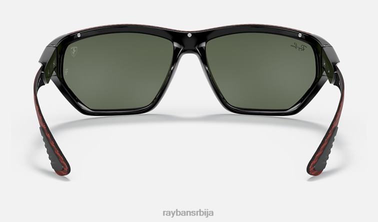 Ray-Ban рб8359м сцудериа феррари колекција P0HP1199 наочаре за сунце полирана црно/зелена мушкарци