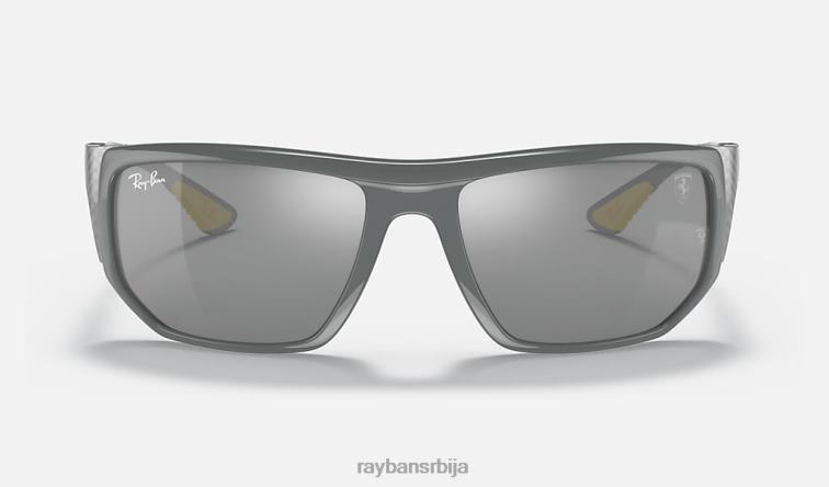 Ray-Ban рб8361м сцудериа феррари колекција P0HP1447 наочаре за сунце полирана сива/сива мушкарци