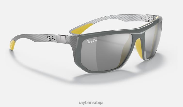 Ray-Ban рб8361м сцудериа феррари колекција P0HP1447 наочаре за сунце полирана сива/сива мушкарци