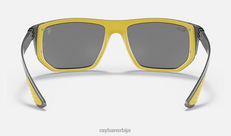 Ray-Ban рб8361м сцудериа феррари колекција P0HP1447 наочаре за сунце полирана сива/сива мушкарци