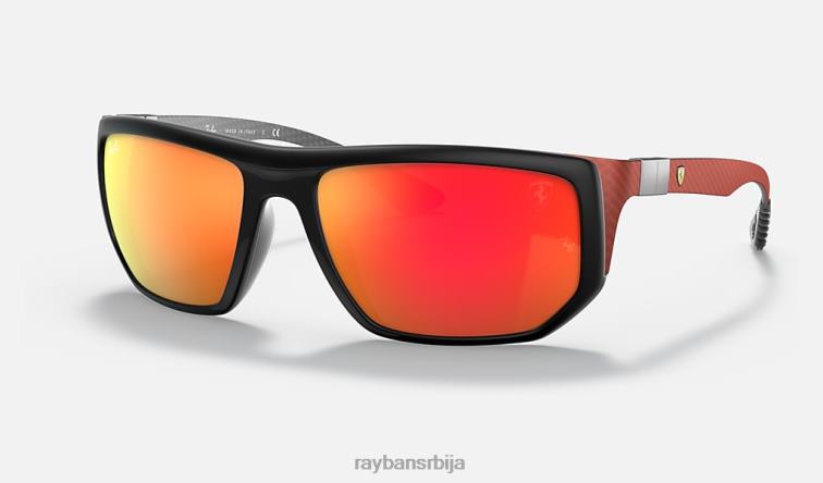 Ray-Ban рб8361м сцудериа феррари колекција P0HP1448 наочаре за сунце мат црна/наранџаста мушкарци