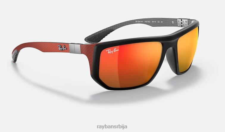 Ray-Ban рб8361м сцудериа феррари колекција P0HP1448 наочаре за сунце мат црна/наранџаста мушкарци