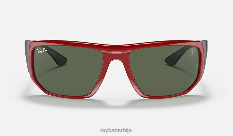 Ray-Ban рб8361м сцудериа феррари колекција P0HP1449 наочаре за сунце полирано црвено/тамно зелено мушкарци