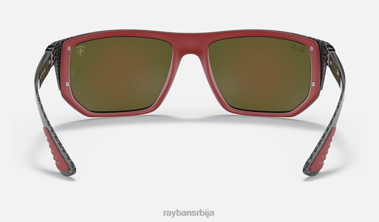 Ray-Ban рб8361м сцудериа феррари колекција P0HP1450 наочаре за сунце полирана црно/плава мушкарци