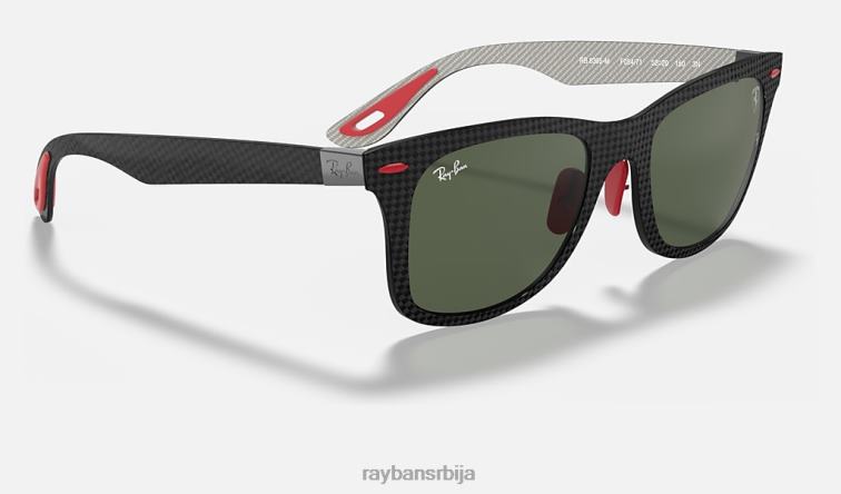 Ray-Ban рб8395м сцудериа феррари колекција P0HP1482 наочаре за сунце мат црна/зелена мушкарци