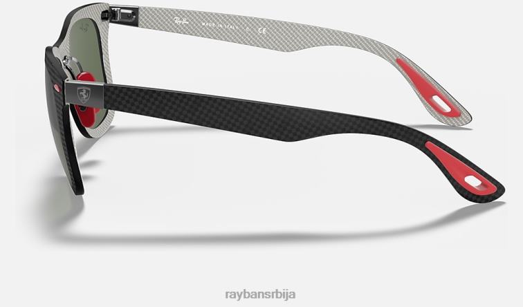 Ray-Ban рб8395м сцудериа феррари колекција P0HP1482 наочаре за сунце мат црна/зелена мушкарци